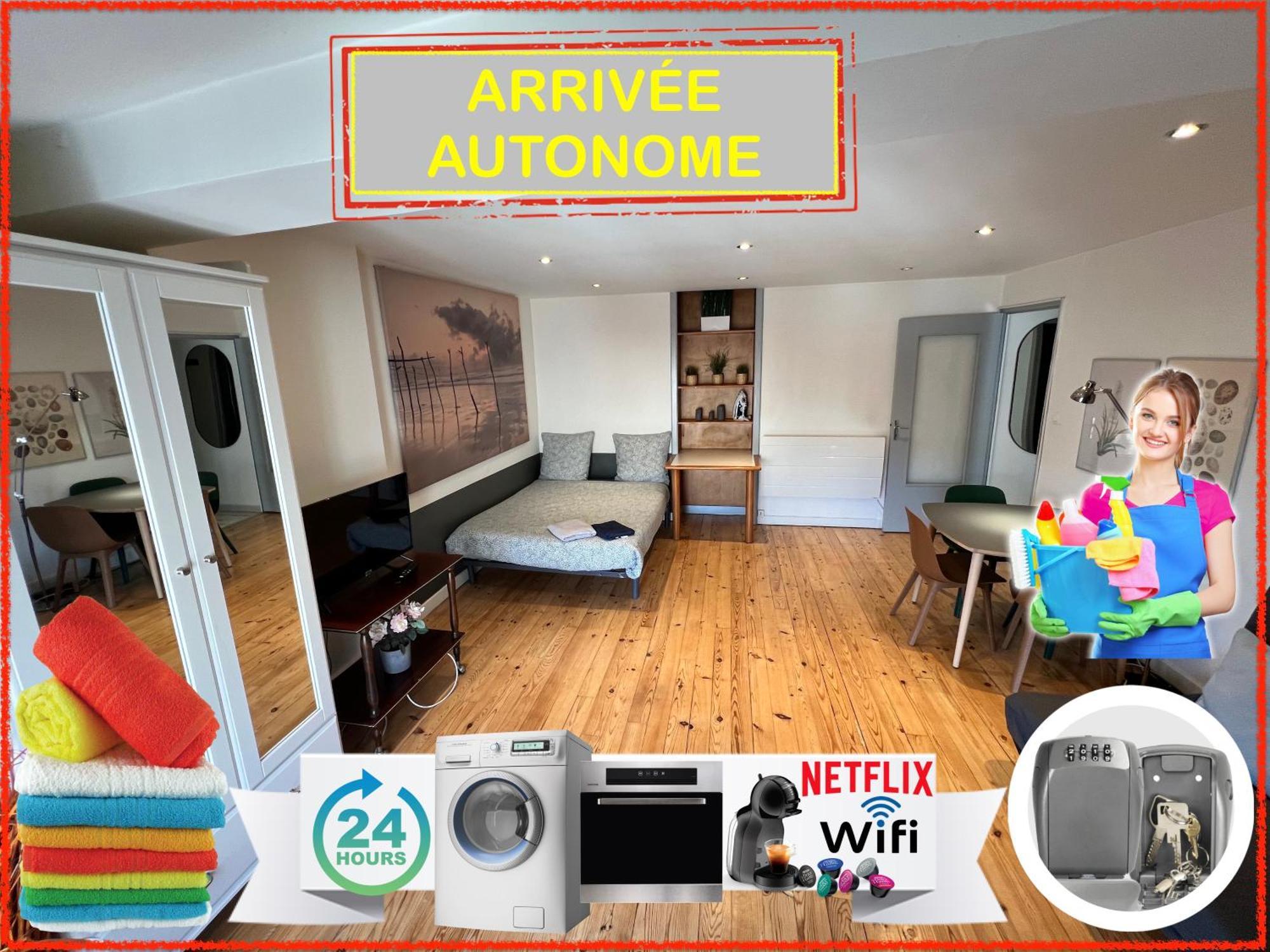 شقة 018 Chic & Cosy F1 41M2 Hypercentre Wifi Smart Tv Netflix سانت إتيان المظهر الخارجي الصورة